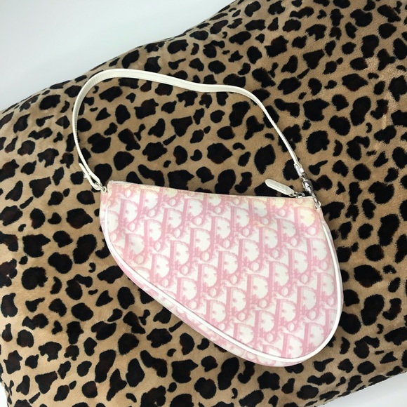 Vintage Dior Pink Saddle bag - Picture 3 of 6